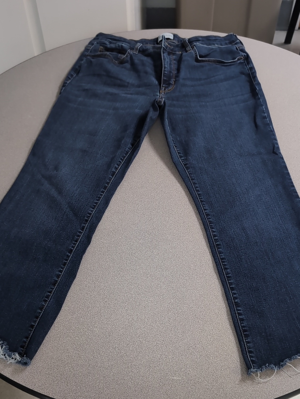 crown & ivy Dark Blue Women's Ankle Crop Jeans